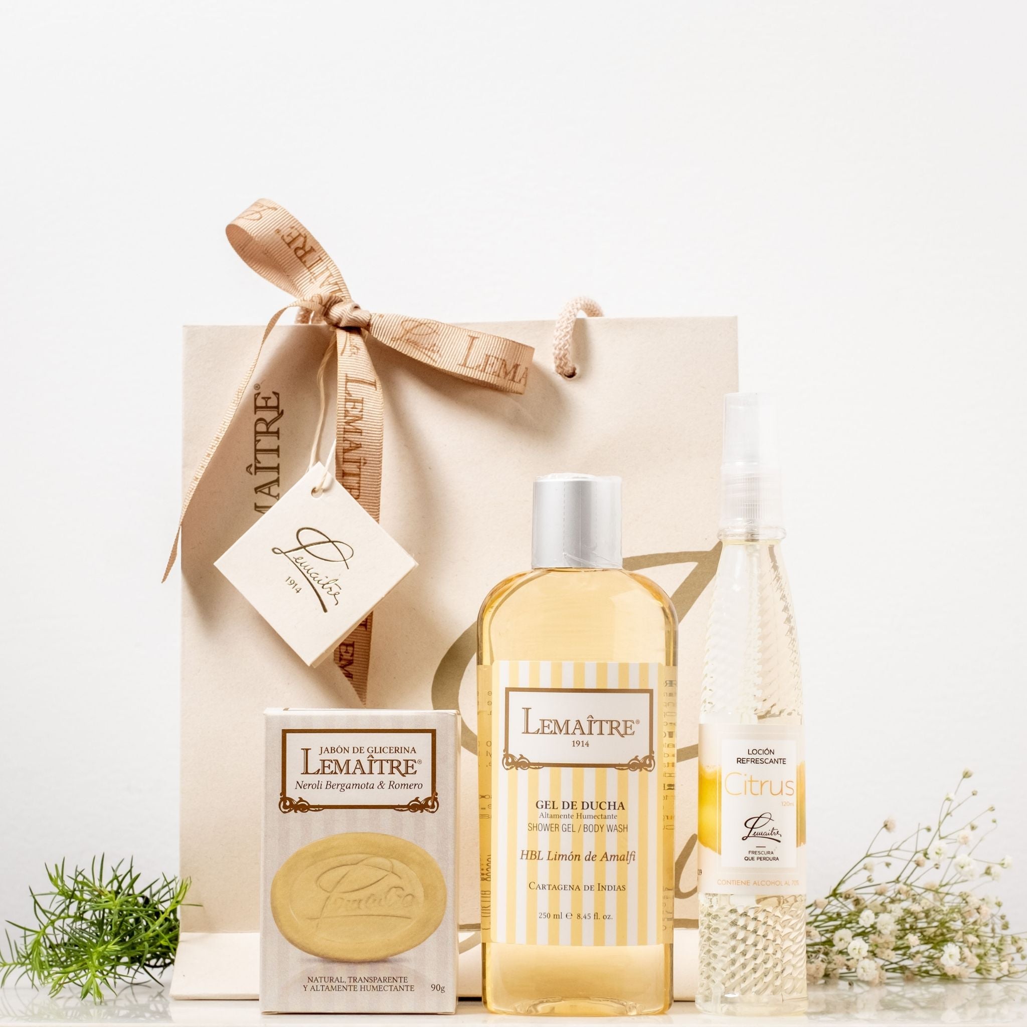 Kit de Regalo de Gel de Ducha + Loción Refrescante + Jabón de Glicerina