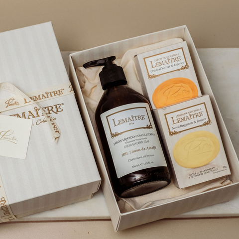 Kit de Regalo Jabón Líquido y 2 Jabones de Glicerina Lemaître - Lemaître Perfumería & Jabones S.A.S.